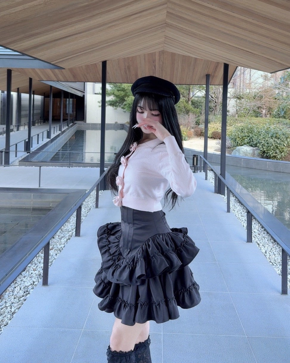 Frill Corset mini skirt