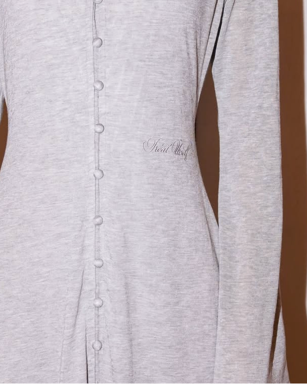 Sheer Cut Flare long one-piece