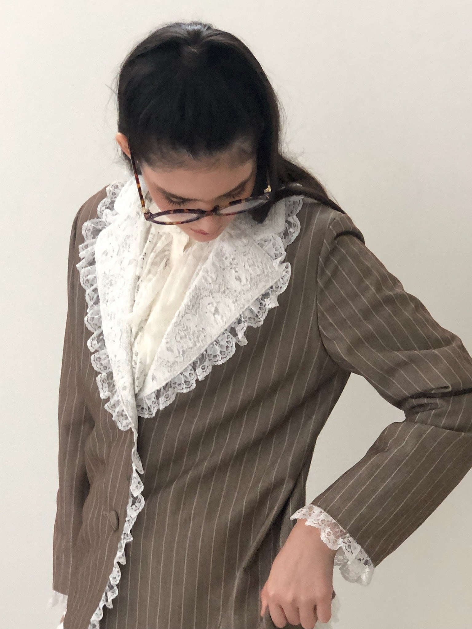 【10月末より順次発送】Retro lace jacket
