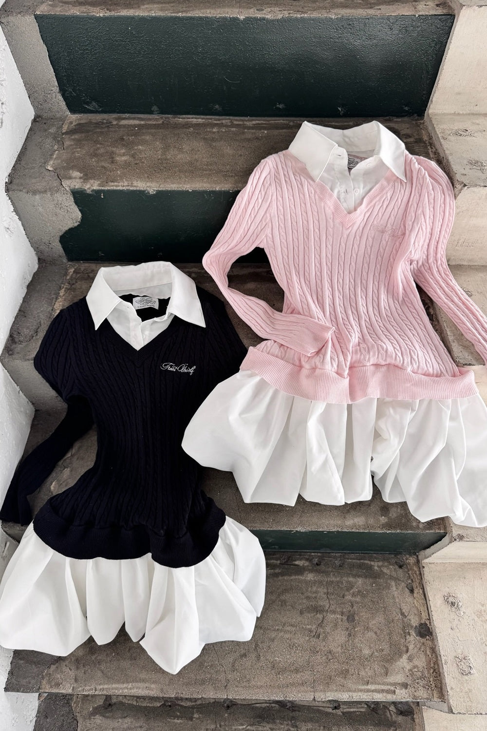 knit shirts docking ballon one-piece