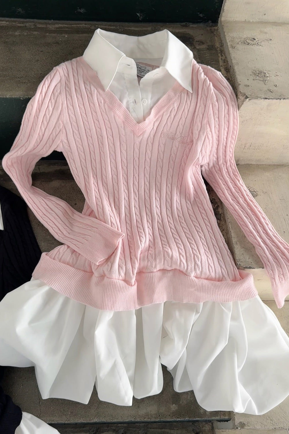 knit shirts docking ballon one-piece