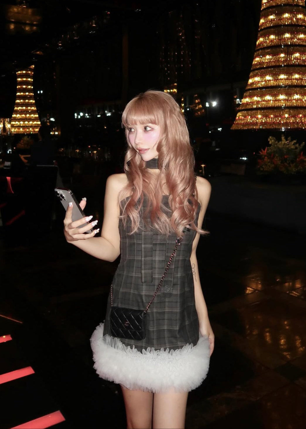 Tulle Bloom mini Dress