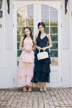 frill tiered cami long dress
