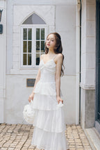 frill tiered cami long dress