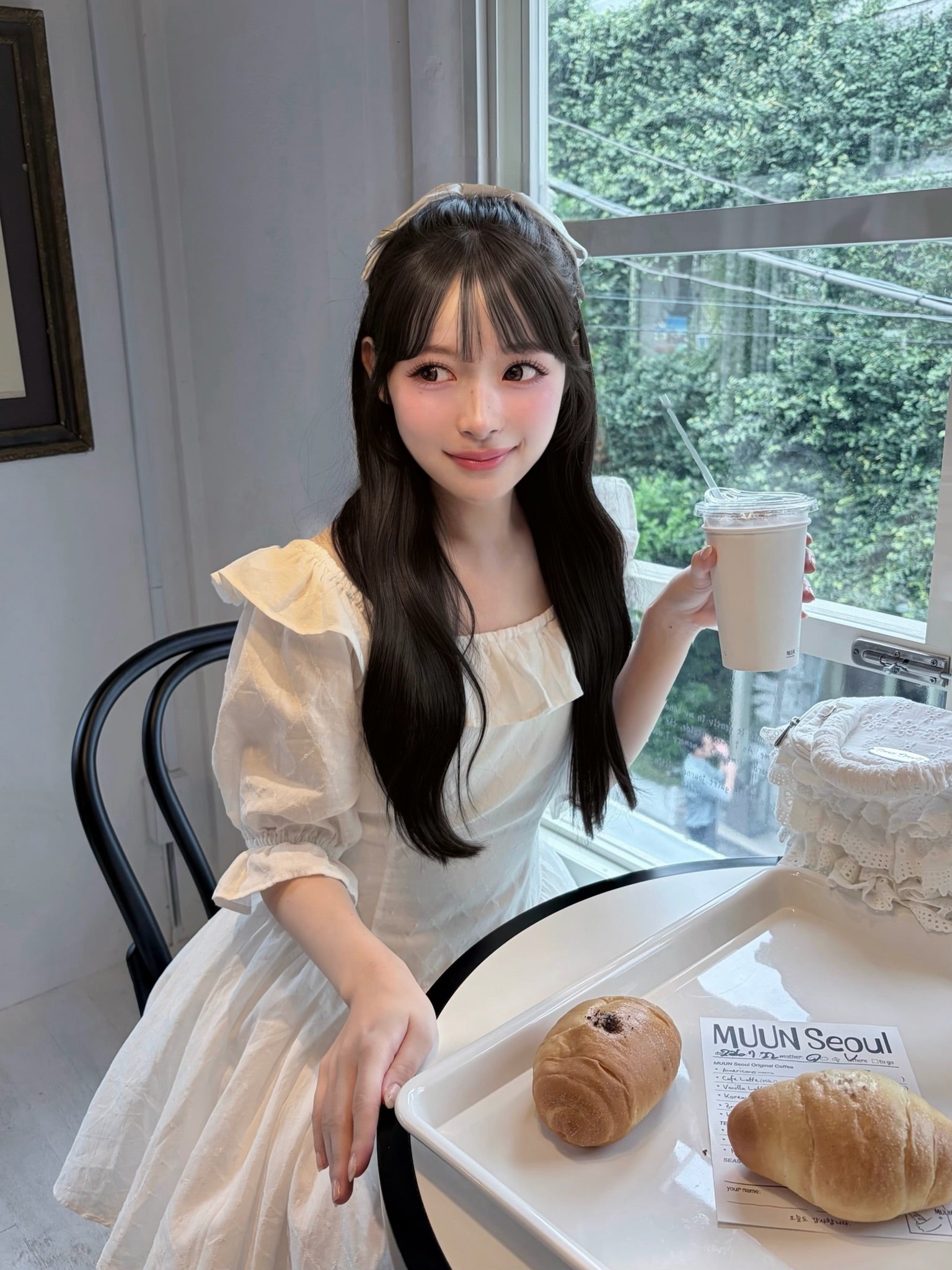 puff sleeve cotton mini one-piece