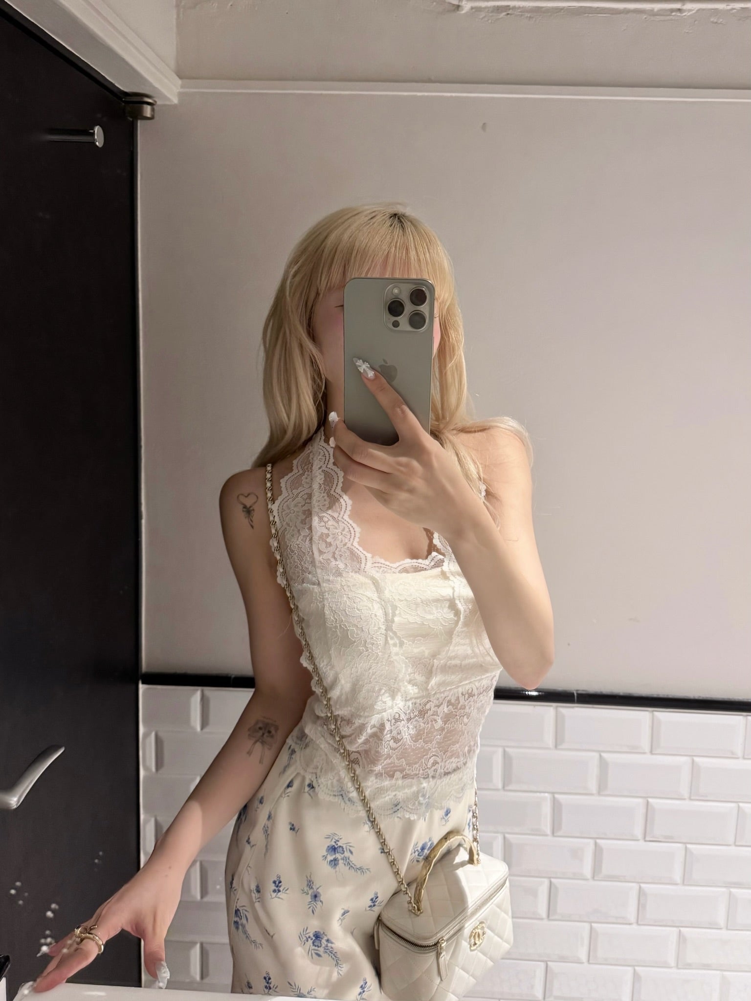 lace halter neck tops
