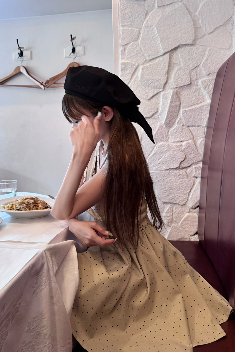 Treat Ürself ribbon béret hat
