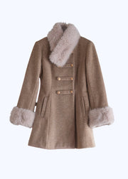 予約商品　Muse fur flare coat（beige）