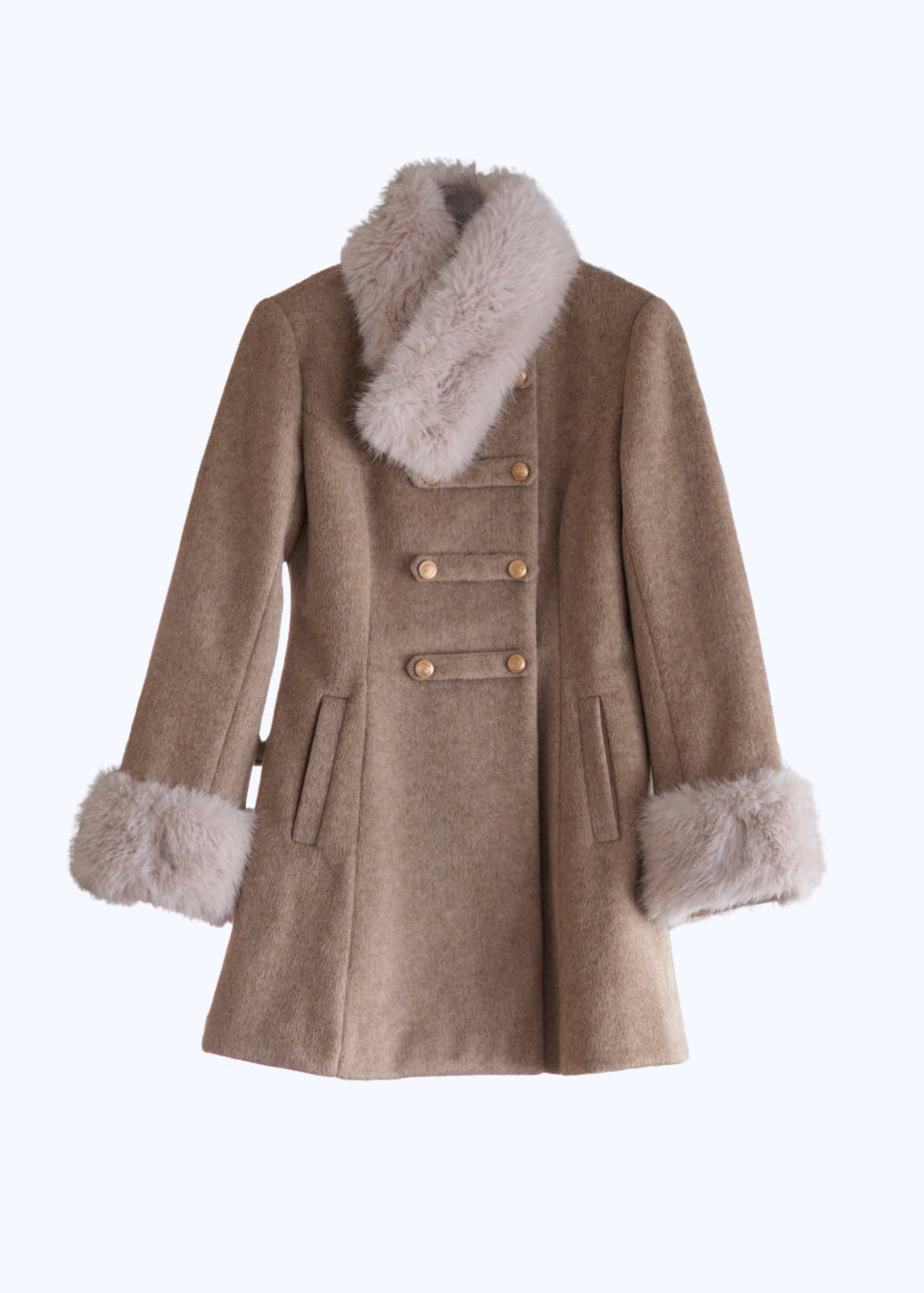 予約商品　Muse fur flare coat（beige）