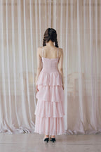 frill tiered cami long dress