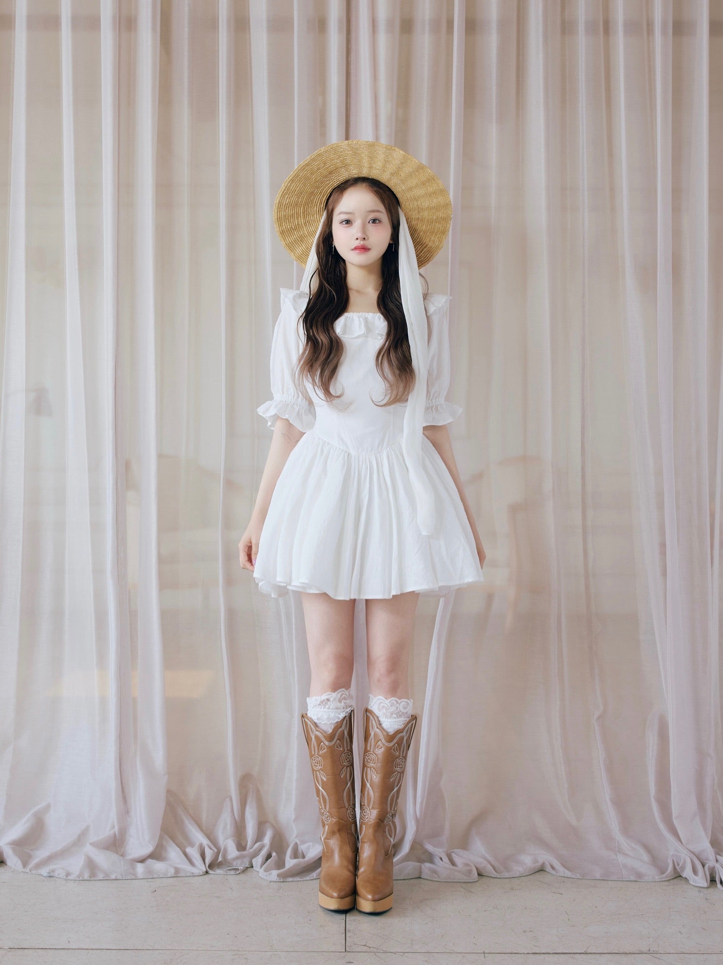 puff sleeve cotton mini one-piece – Treat Ürself