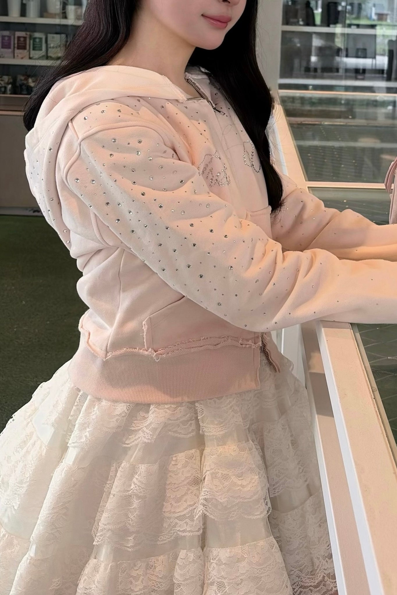 Treat Ürself bijou logo hoodie