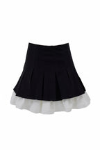 classy pleats frill mini skirt