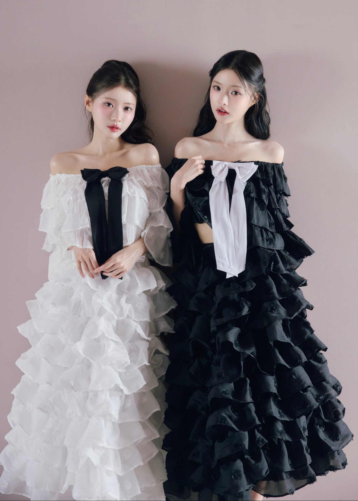 Lisa rose frill volume skirt