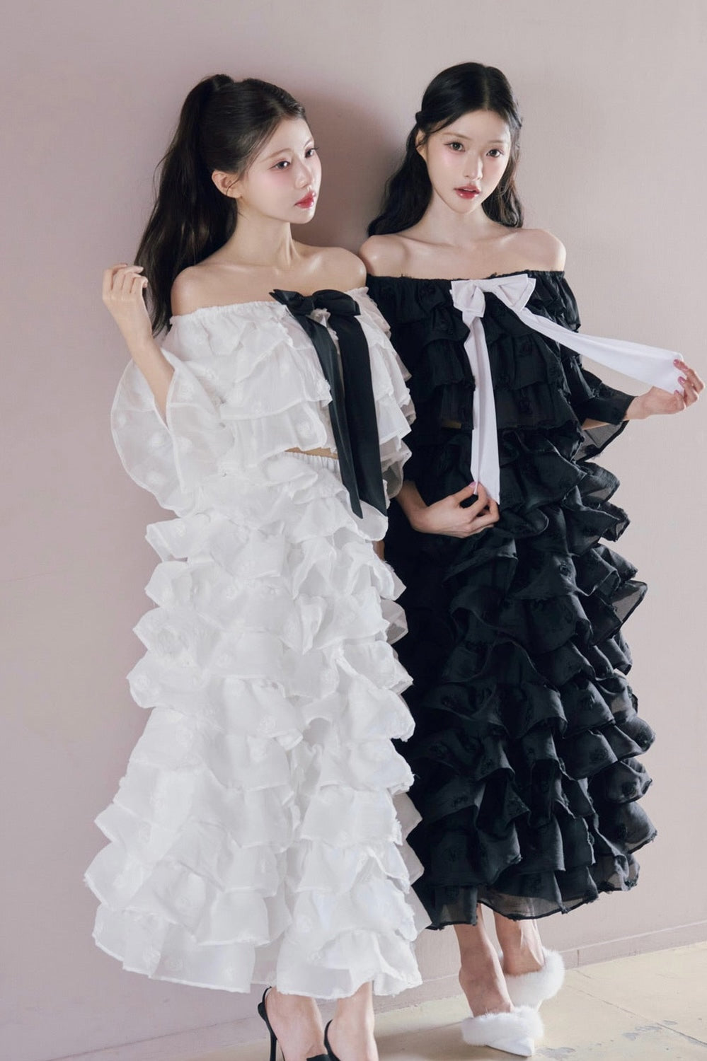 Lisa rose frill volume skirt
