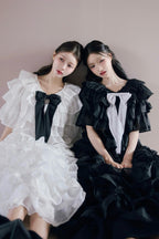 Lisa rose frill ribbon tops