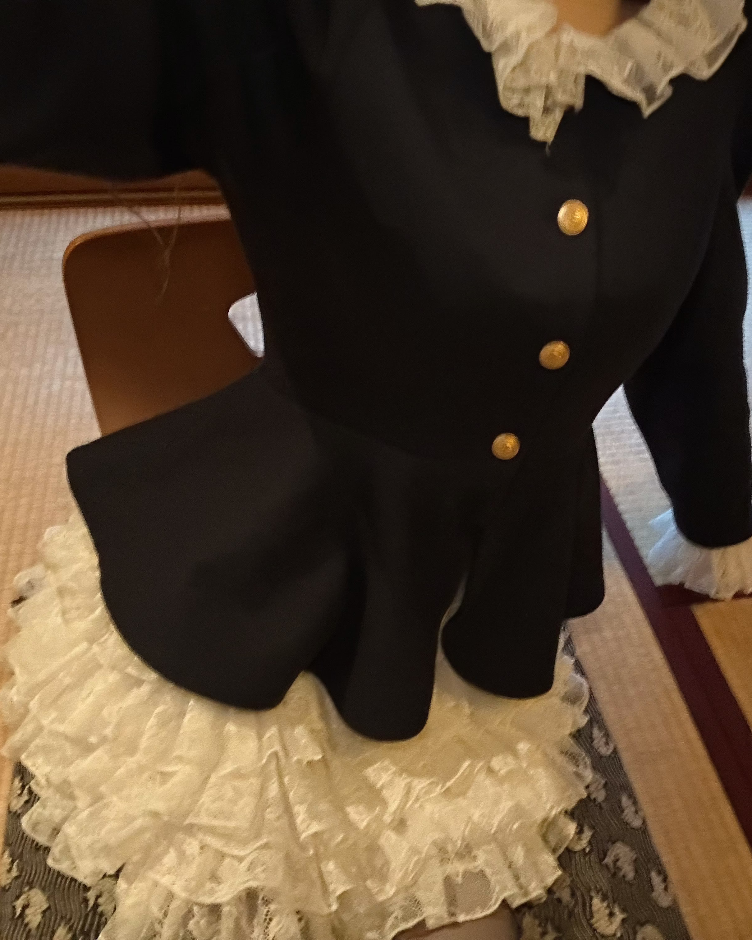 【予約販売】navy peplum spring  jacket