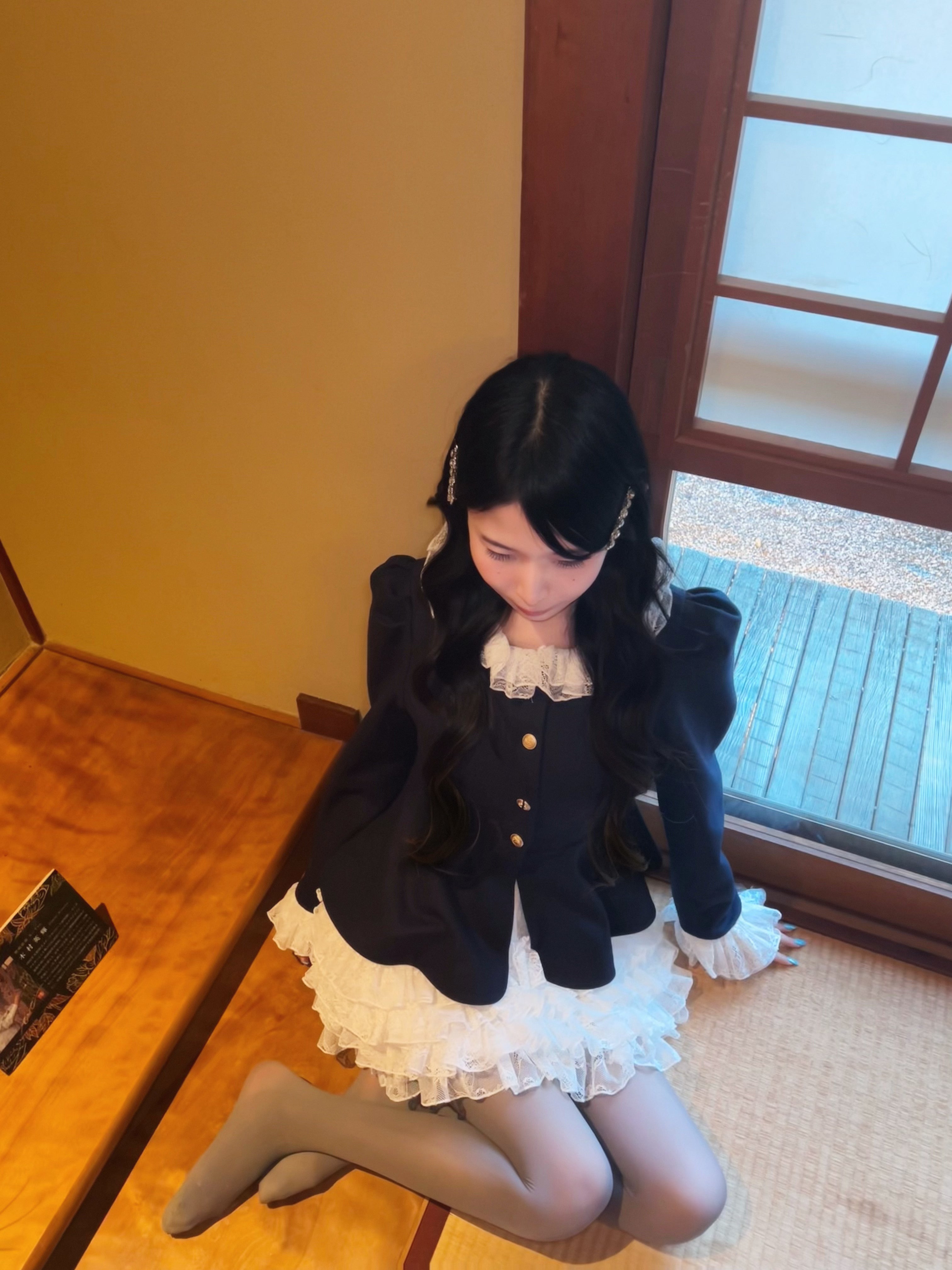 【予約販売】navy peplum spring  jacket