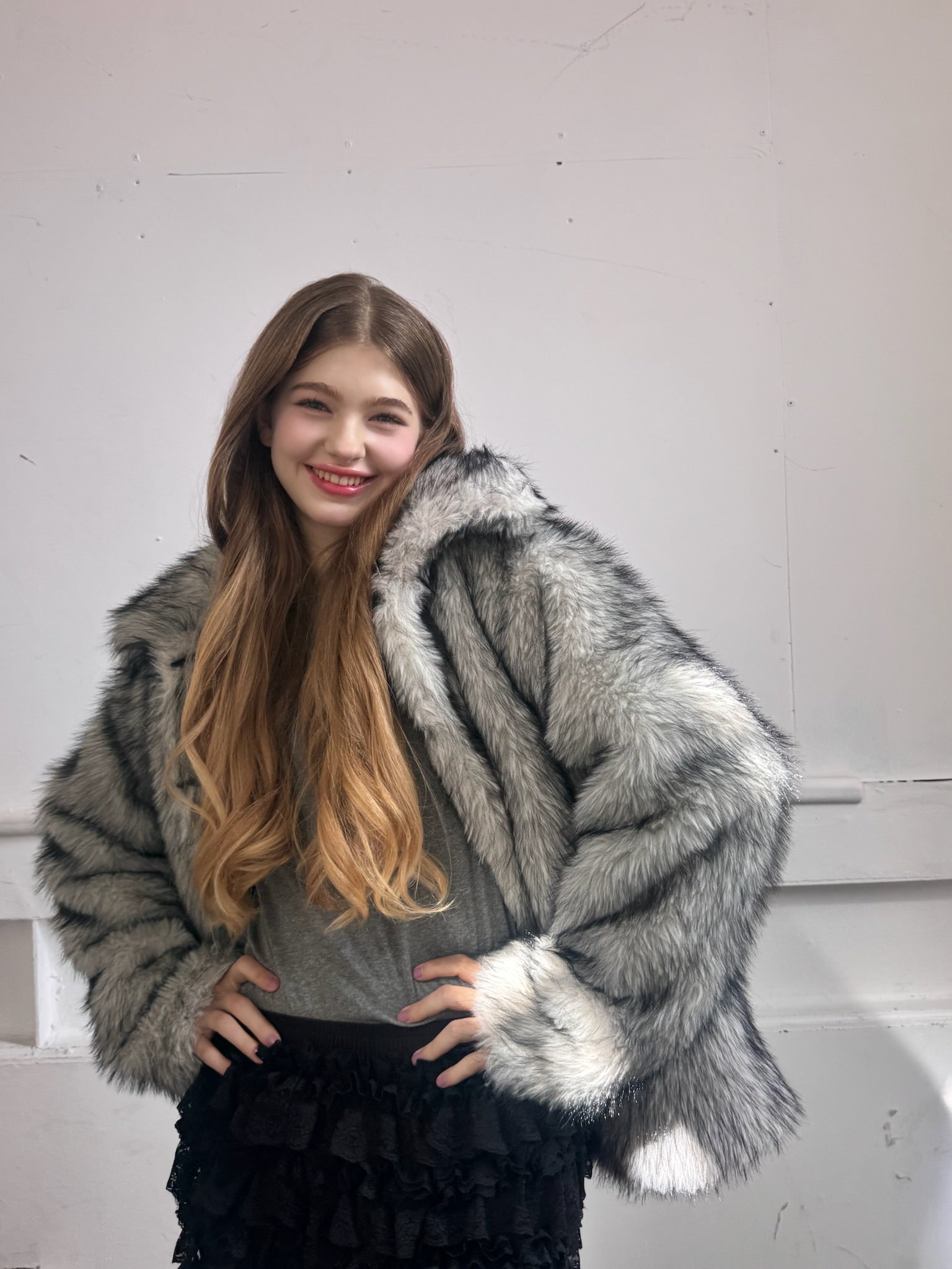 Treat Ürself wolf fur coat Treat Ürself wolf fur coat