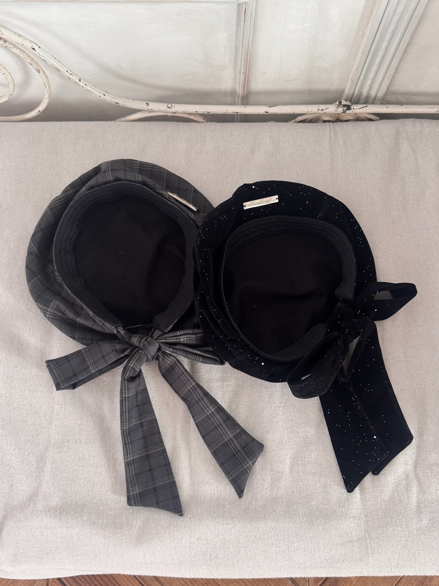 Treat Ürself ribbon béret hat