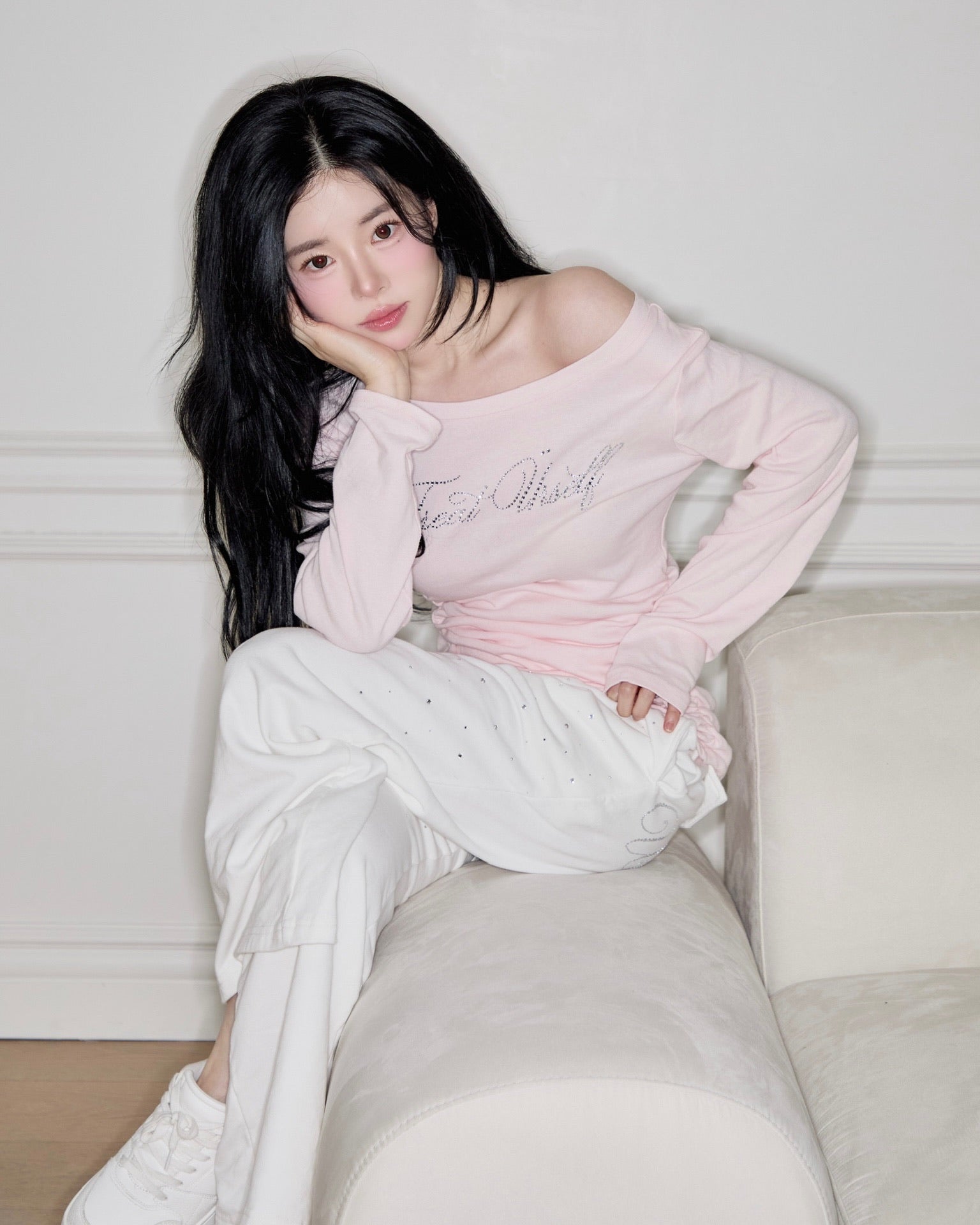 2way bijou long sleeve T-shirts