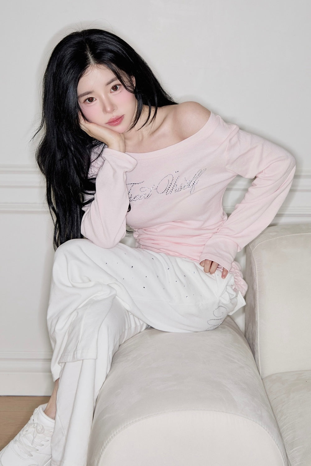 2way bijou long sleeve T-shirts