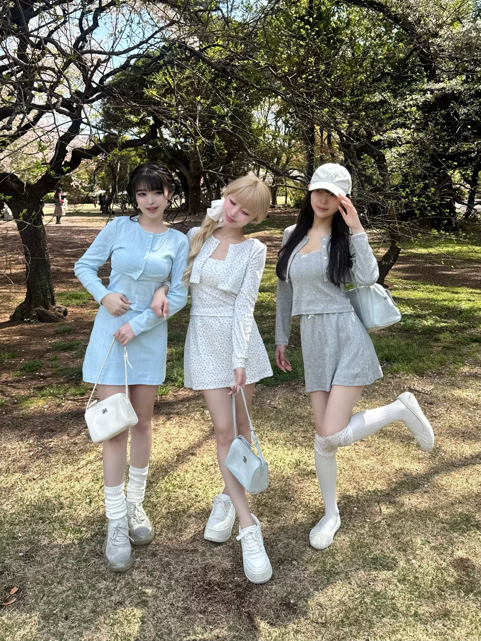 Garden cotton ribbon mini skirt