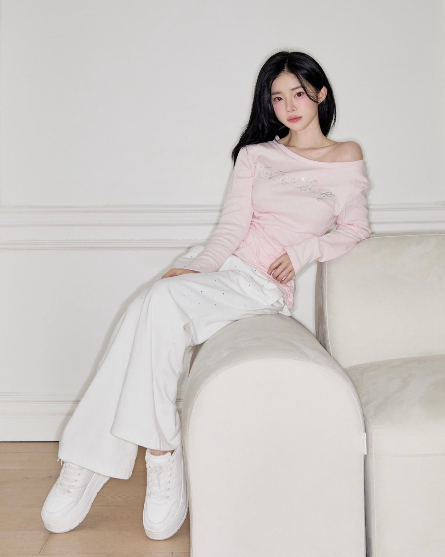 2way bijou long sleeve T-shirts