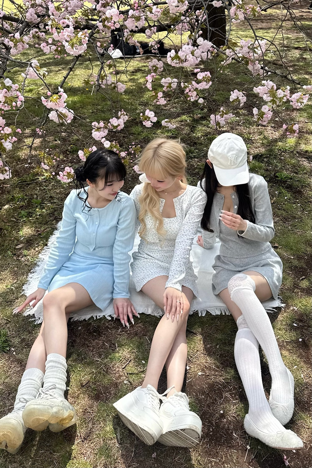 Garden cotton ribbon mini skirt