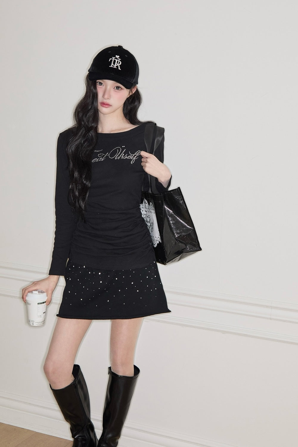 2way bijou long sleeve T-shirts