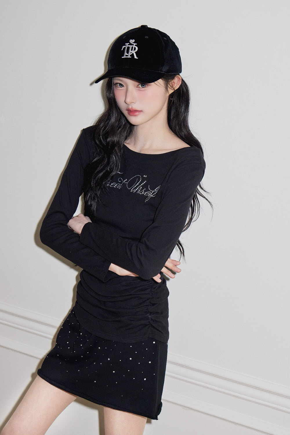 2way bijou long sleeve T-shirts