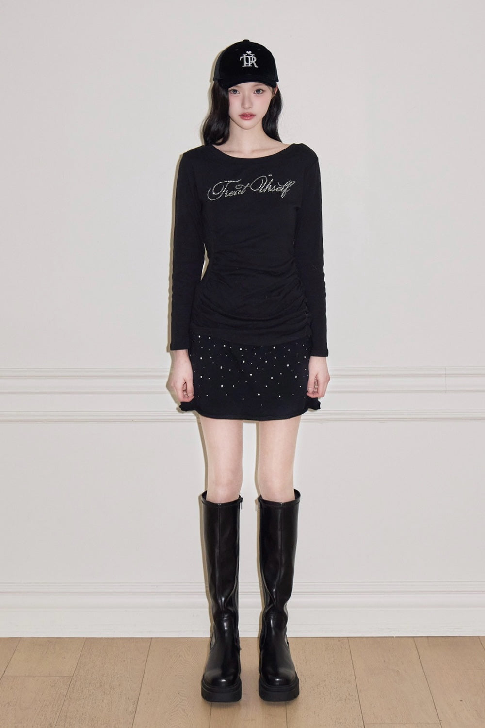 2way bijou long sleeve T-shirts