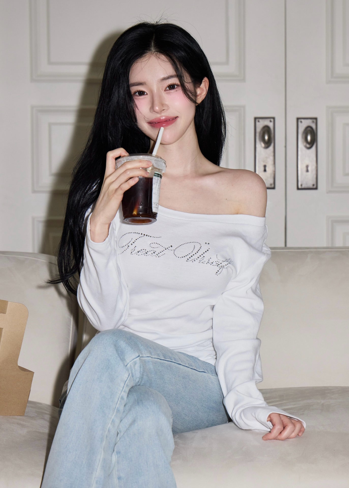 2way bijou long sleeve T-shirts