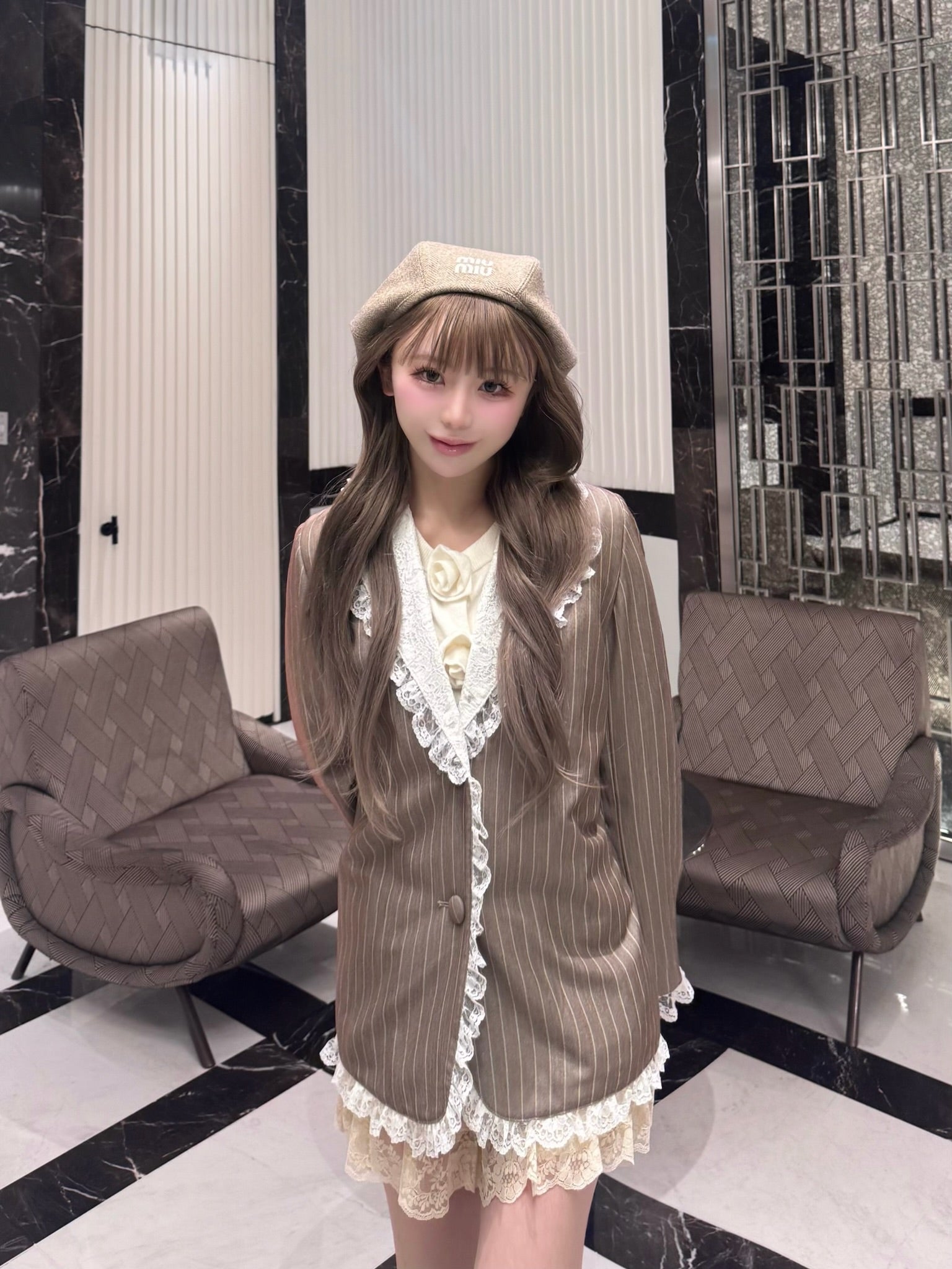 【10月末より順次発送】Retro lace jacket
