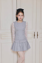 Parisienne double button one-piece