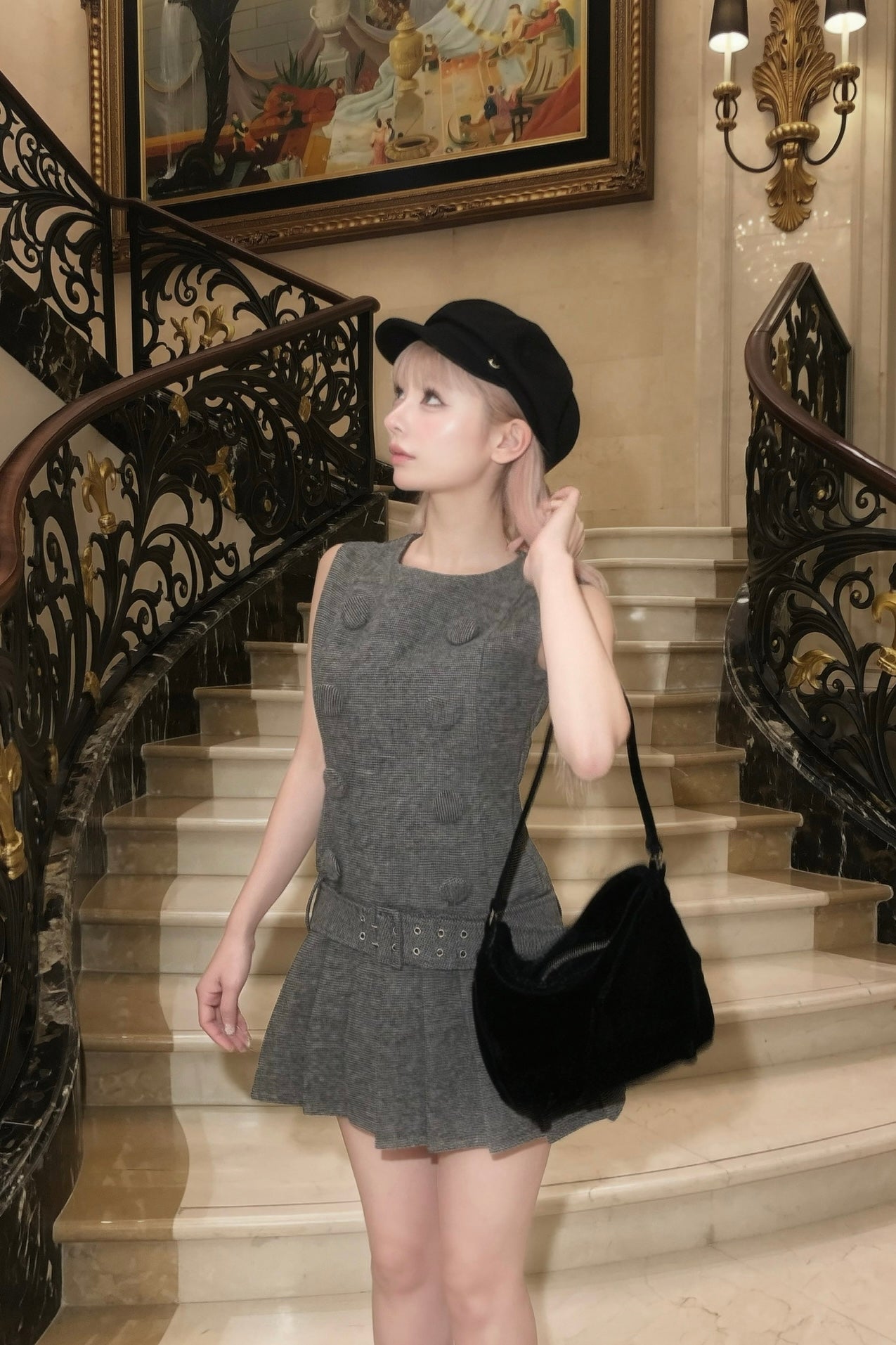 Parisienne double button one-piece