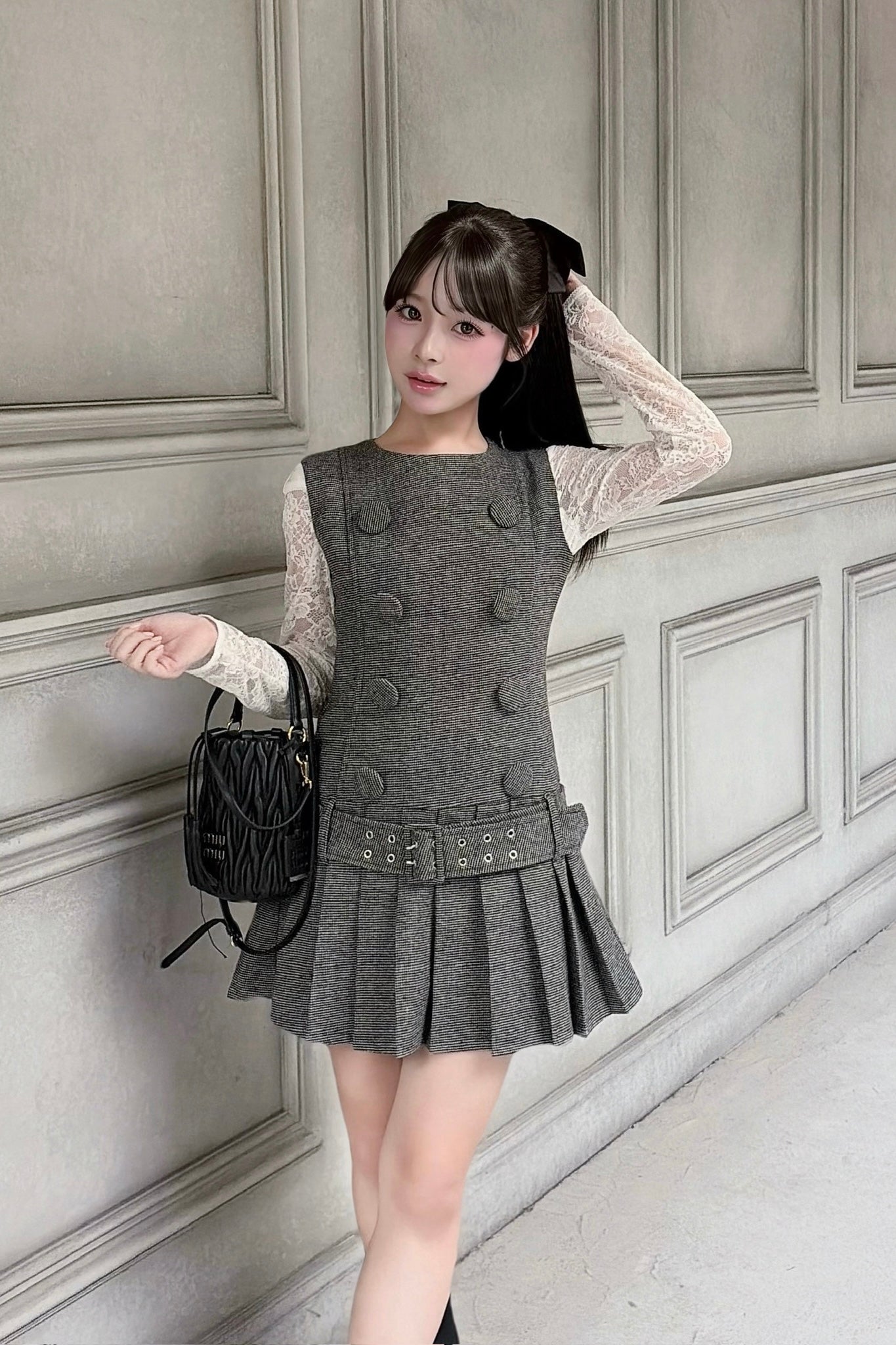 Parisienne double button one-piece