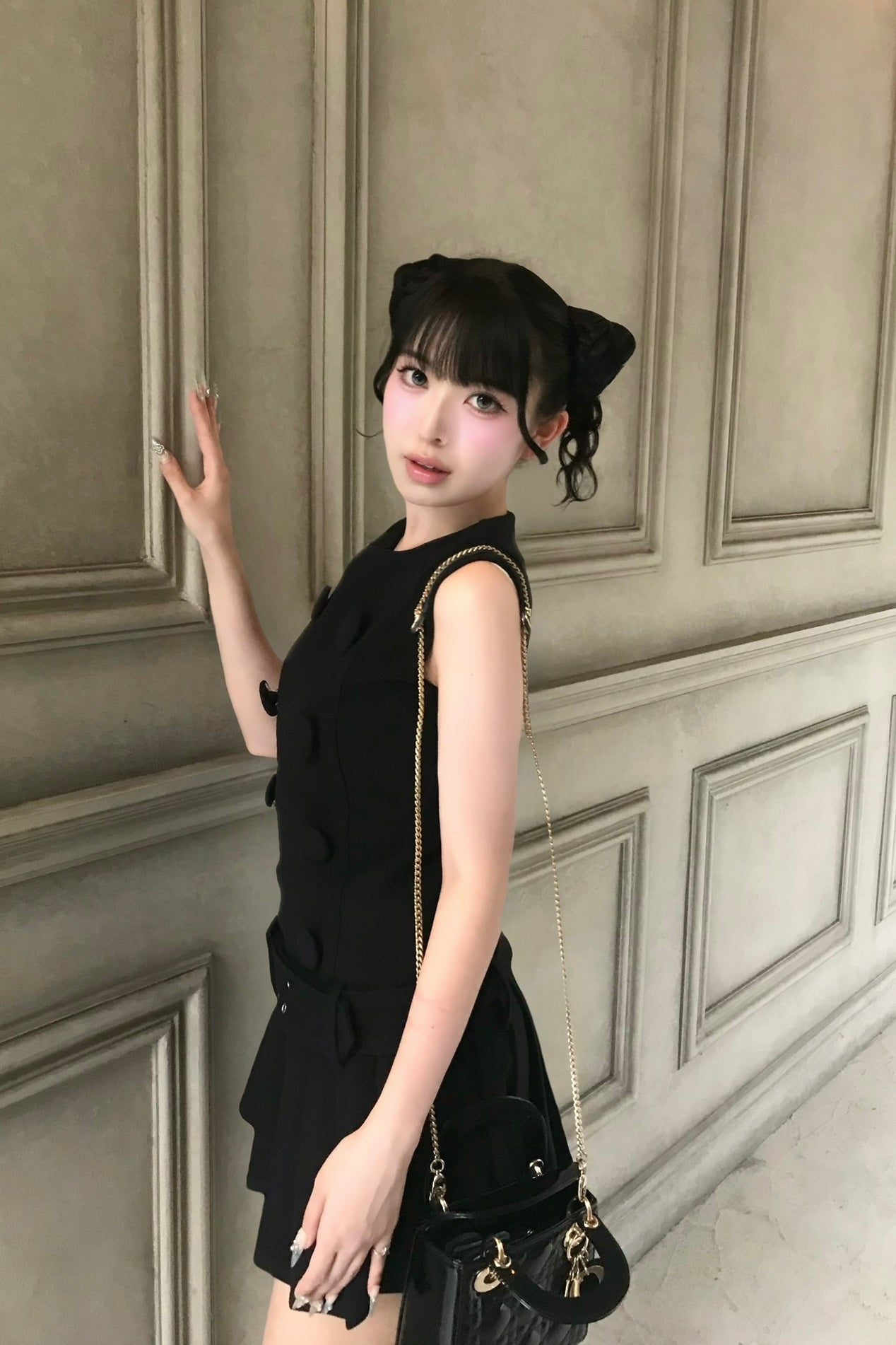 Parisienne double button one-piece