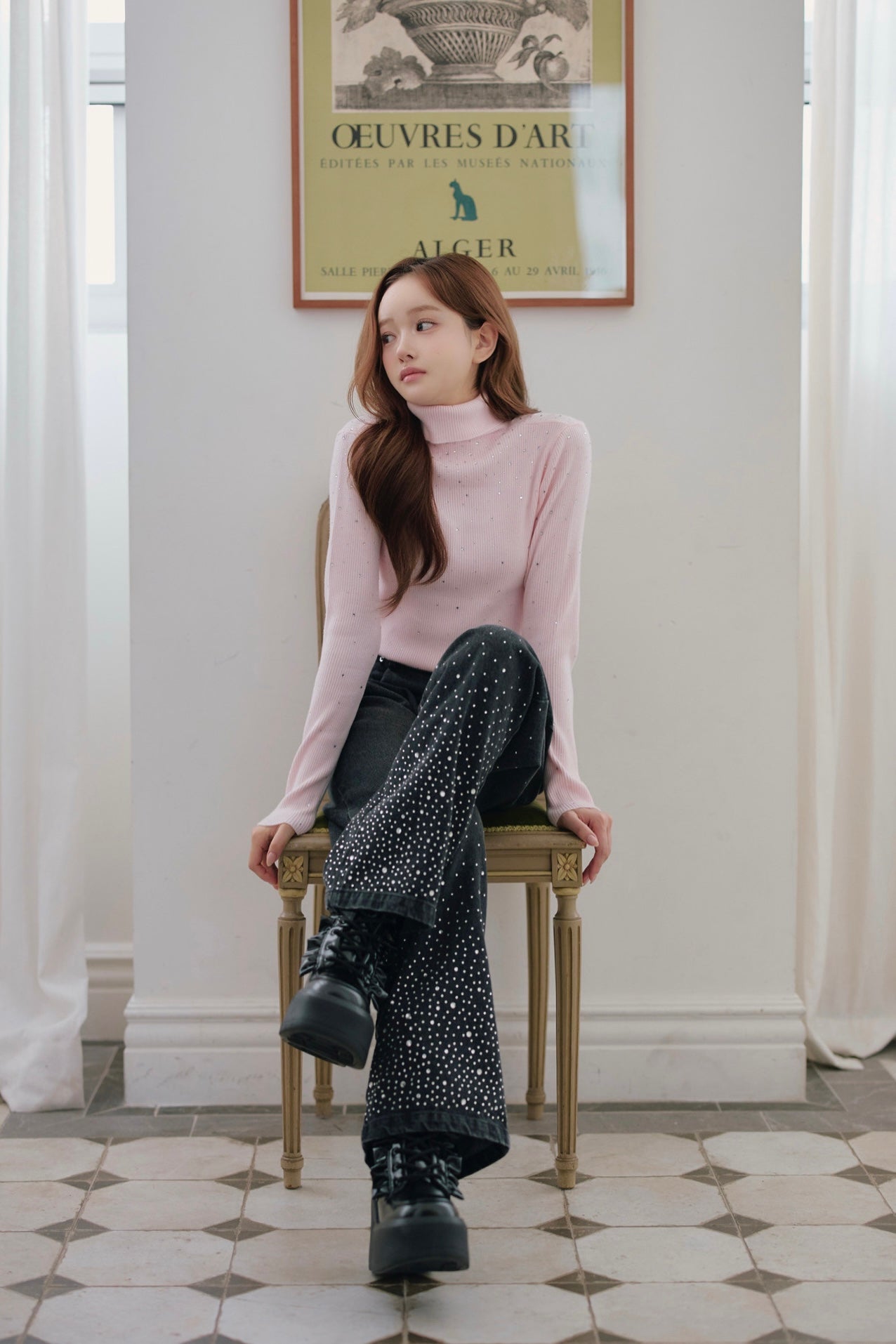 Treat Ürself Crystal bijou denim