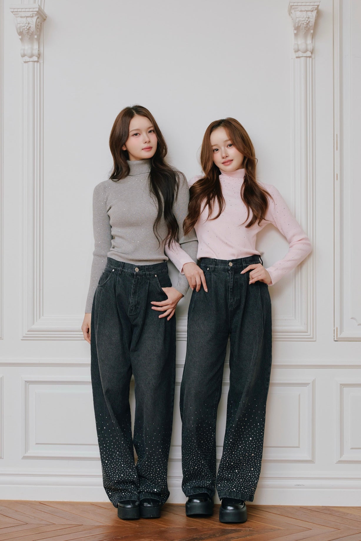 Treat Ürself Crystal bijou denim