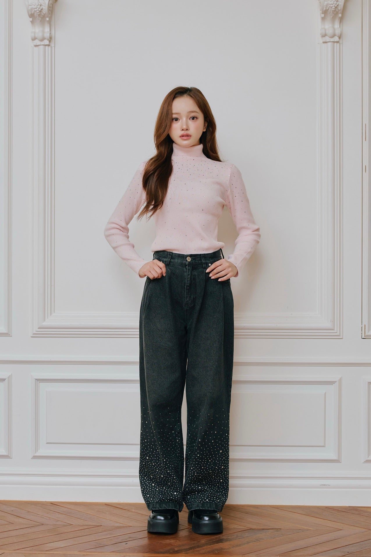 Treat Ürself Crystal bijou denim
