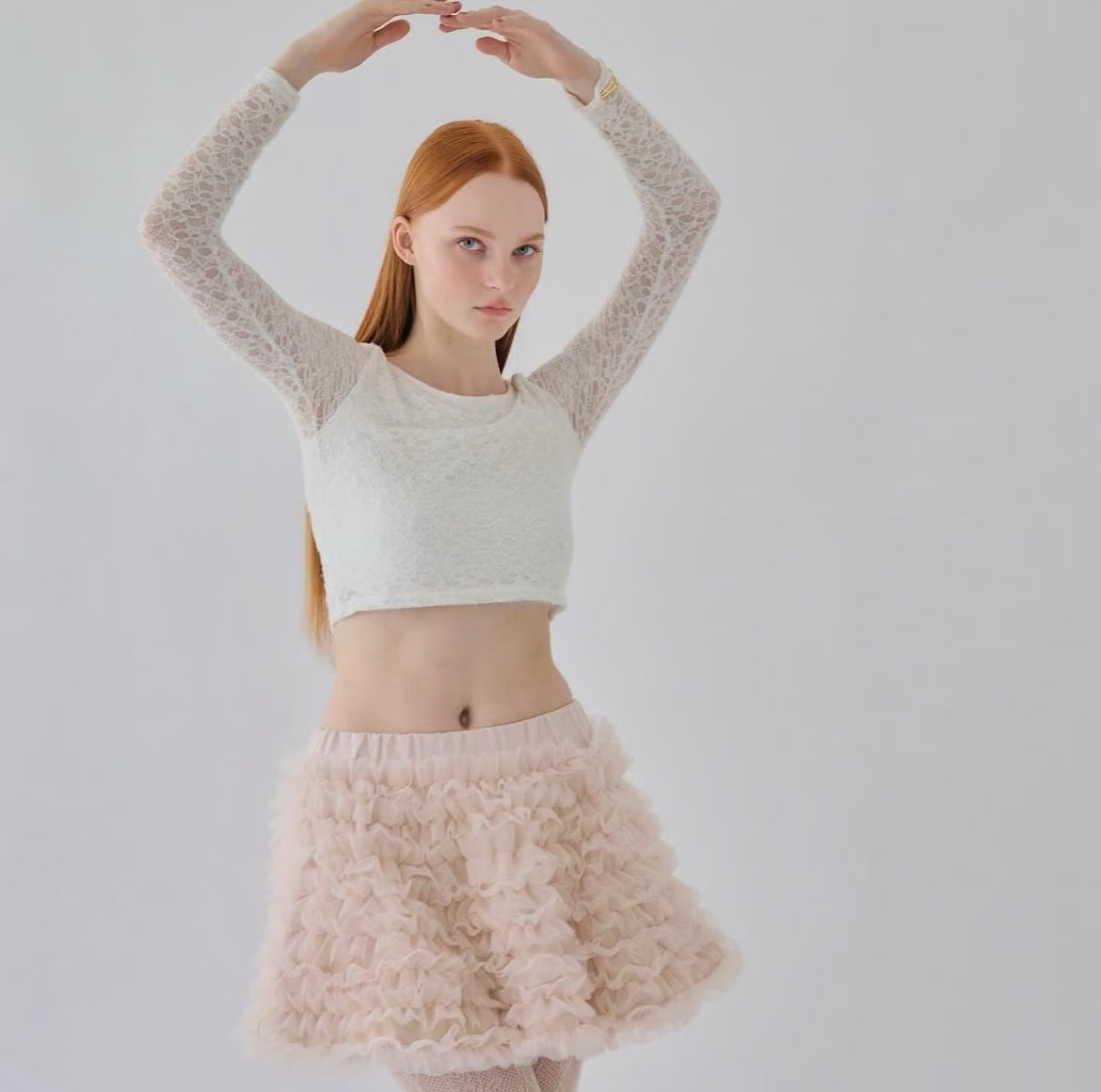 ”Ballerina” volume tulle balloon skirt