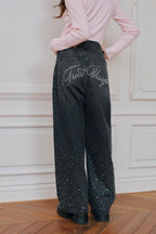 Treat Ürself Crystal bijou denim