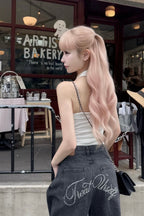 Treat Ürself Crystal bijou denim