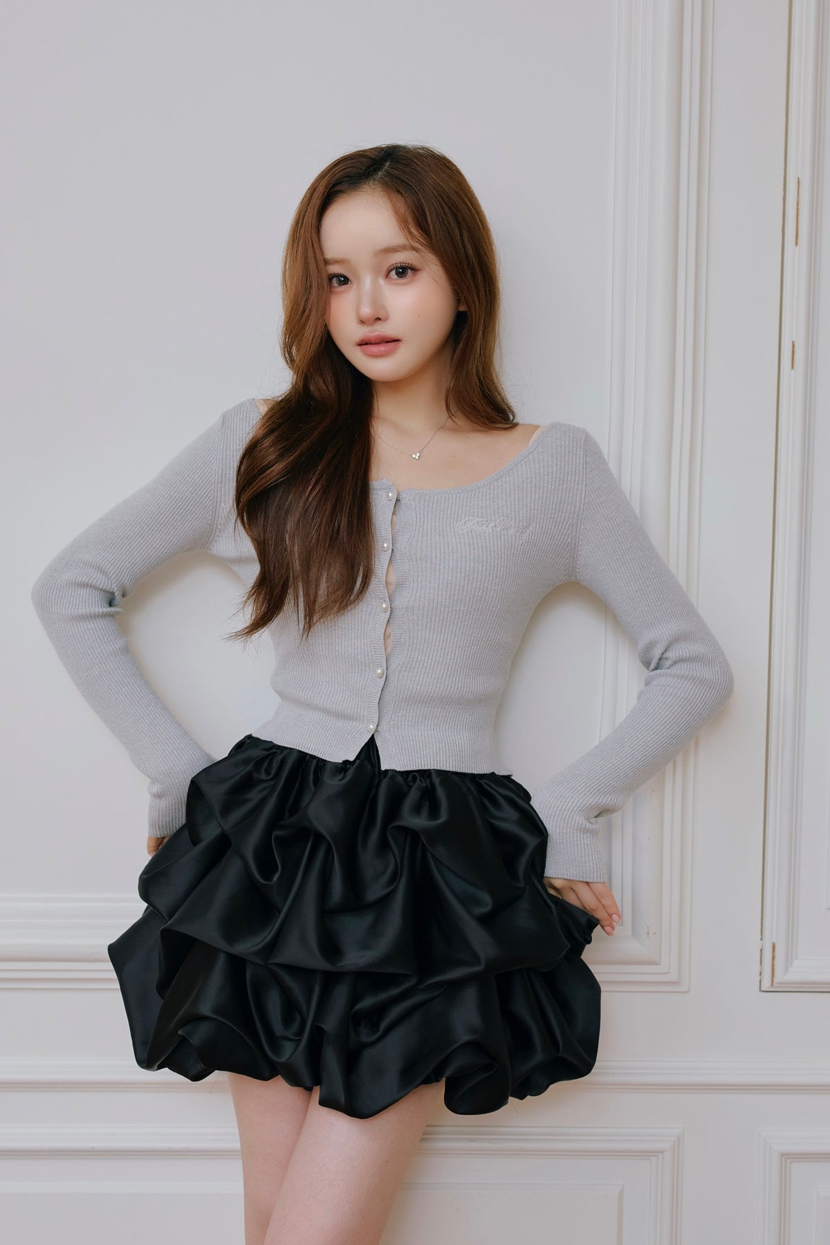 chou creme mini skirt