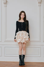 chou creme mini skirt