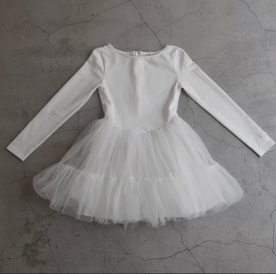 Ballet docking tulle mini dress