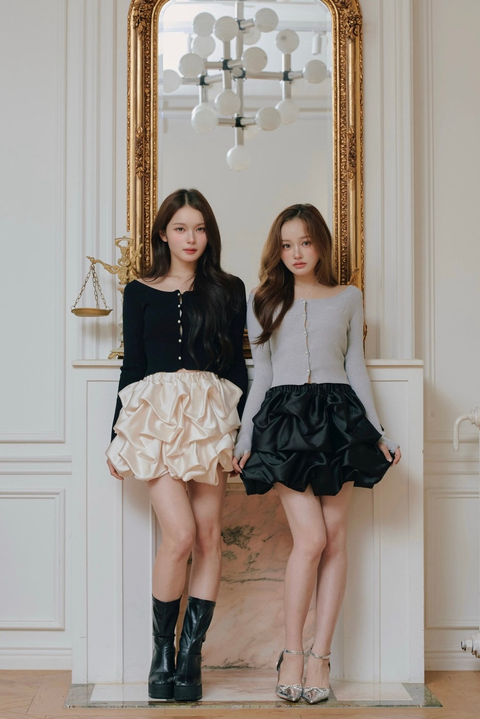 chou creme mini skirt