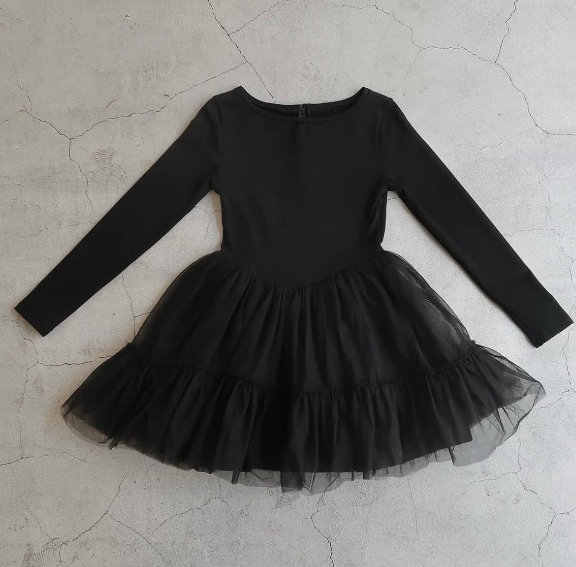 Ballet docking tulle mini dress