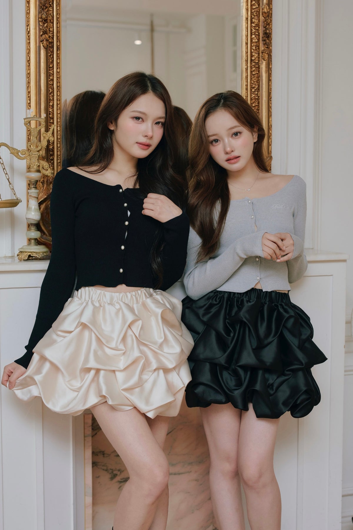 chou creme mini skirt